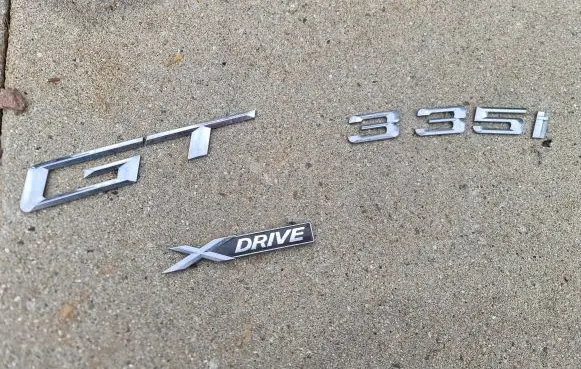 BMW 3 GT F34 Manufacturers badge/model letters 