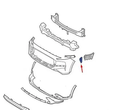 Hyundai Santa Fe Front grill 865C1S1500