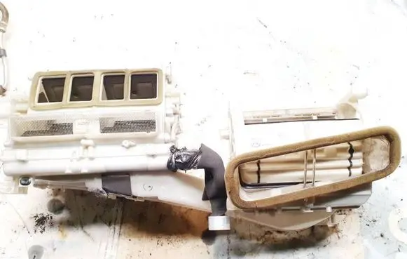 Interior heater climate box assembly