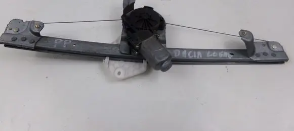 Dacia Logan I Front door window regulator with motor 400727D