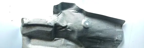 Heat shield in engine bay
