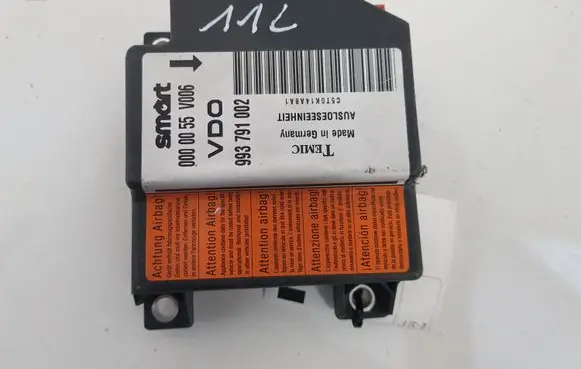 Smart ForTwo I Airbag control unit/module 0000055V006 993791002