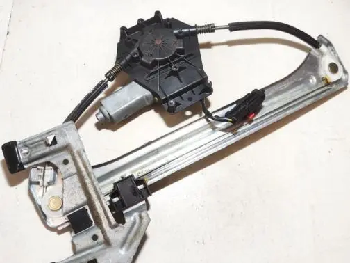 Sliding door window regulator with motor