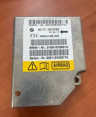 BMW 5 E39 Airbag control unit/module 6919789 316919789010 02B1124C0571K