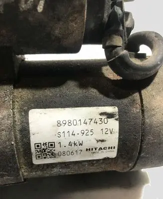 Opel Zafira B Starter motor 8980147430 S114925 08061