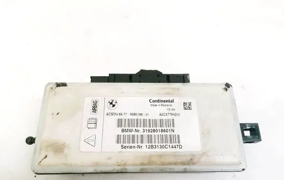 BMW 5 F10 F11 Airbag control unit/module 6577928018601 3192801861N