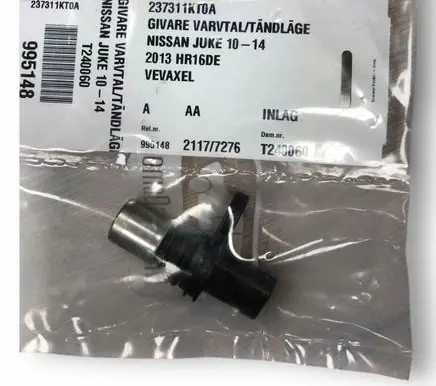 Nissan Juke I F15 Crankshaft speed sensor 237311KT0A