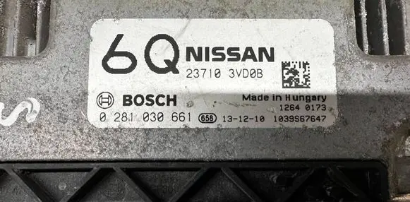 Nissan Note (E11) Engine control unit/module 237103VD0B 0281030661 1039S67647