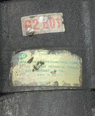 Hyundai Sonata Air conditioning (A/C) compressor (pump)