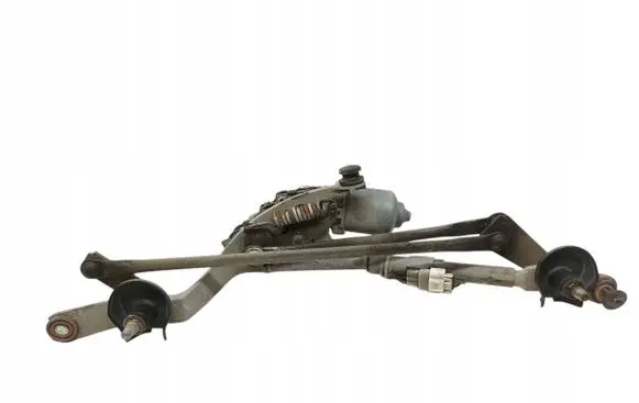 Front wiper linkage and motor