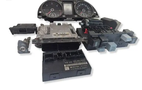 Volkswagen PASSAT B6 Engine ECU kit and lock set 03L907309 3C0920872B 3C0959433AR