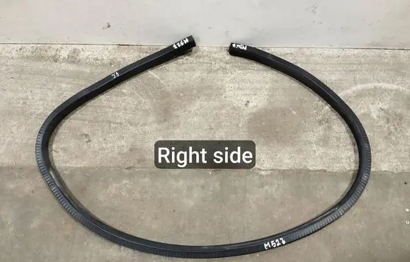 Aston Martin DB11 Front door rubber seal KY53L20758AB