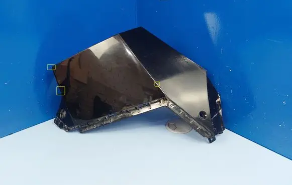 Rear bumper corner part panel trim