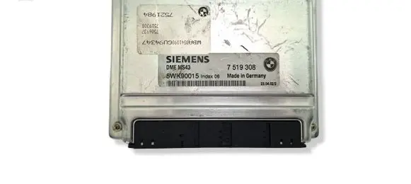 BMW 3 E46 Engine control unit/module 7519308 12147519308 5WK90015