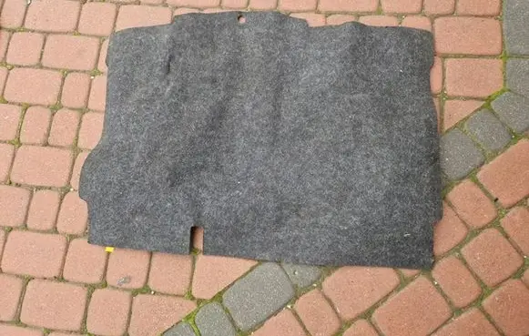 Opel Corsa D Rear floor carpet liner 61TYS