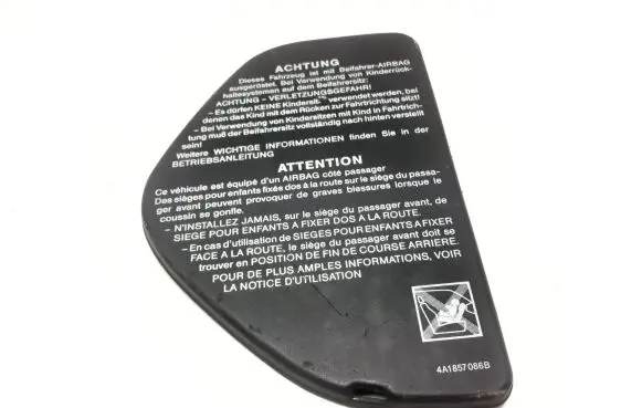 Audi A6 S6 C4 4A Dashboard side end trim 4A1857086