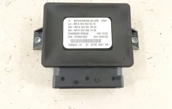 Mercedes-Benz S C217 Hand brake control module 2229007105 2229005210