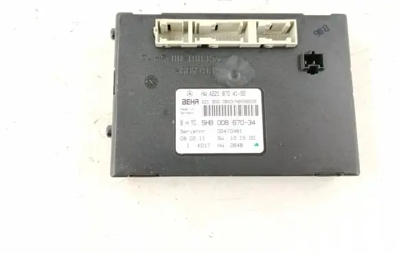 Mercedes-Benz S W221 Other control units/modules 2218704192 2218704292