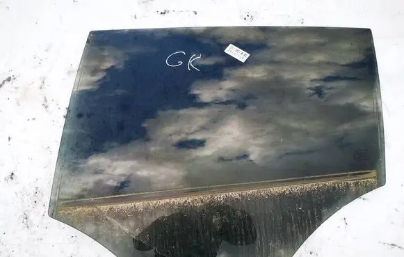 Jaguar XF Rear door window glass AS3