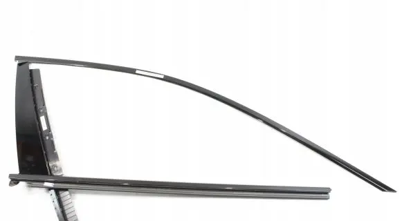 Front door glass trim molding