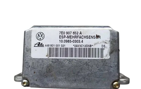 Volkswagen Touareg I ESP acceleration yaw rate sensor 7E0907652A 448801001021 10098503034