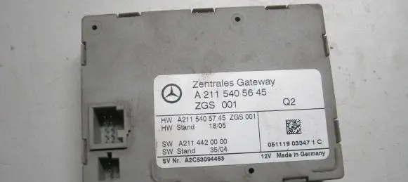 Mercedes-Benz E W211 Gateway control module A2115405645