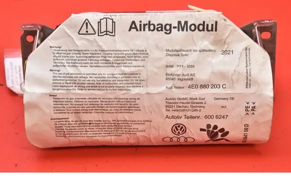Audi A8 S8 D3 4E Passenger airbag 4E0880203C