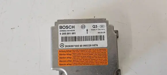 Mercedes-Benz C W203 Airbag control unit/module 0285001881 2038207385 0602280576