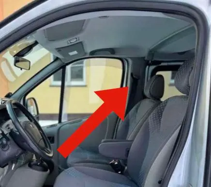 Opel Vivaro (B) pillar trim (top) 91169454 8200051188 91169456