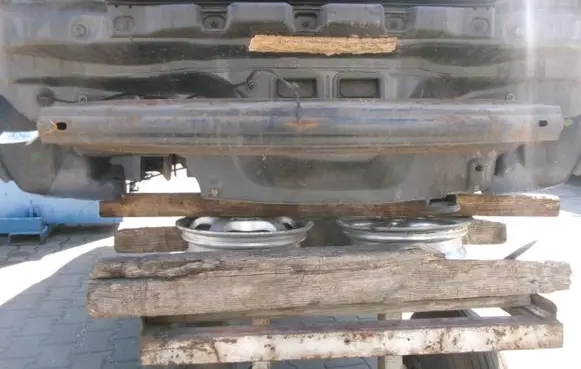 Seat Ibiza IV (6J,6P) Rear bumper support beam 