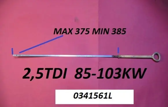 Oil level dip stick