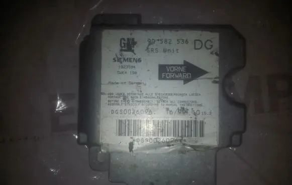 Opel Zafira A Airbag control unit/module 90582536DG 5WK4190
