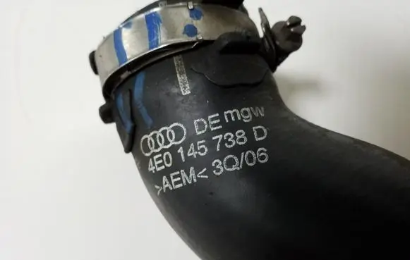 Audi A8 S8 D3 4E Intercooler hose/pipe 4E0145738D