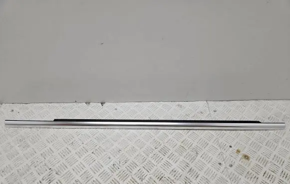 Front door glass trim molding