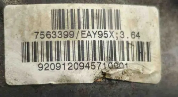 BMW X6 E71 Front differential 7563399