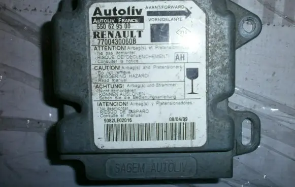 Renault Scenic I Airbag control unit/module 7700430060B 550629500