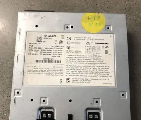 Volkswagen ID.3 Navigation unit CD/DVD player 10A035820L 10A035820A