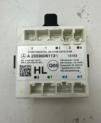 Mercedes-Benz C W205 Door control unit/module A2059006113 A2059010407