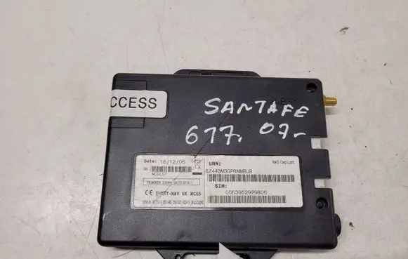 Hyundai Santa Fe GPS navigation control unit/module SZ443M3GPBNMBUB 0063952929806 NC0LGT
