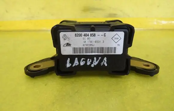 Renault Laguna II ESP acceleration yaw rate sensor 8200404858C 8200404858