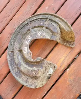 Citroen C5 Rear brake disc plate dust cover 