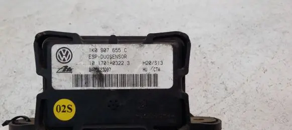 Skoda Octavia Mk2 (1Z) ESP acceleration yaw rate sensor 1K0907655C 10170103223