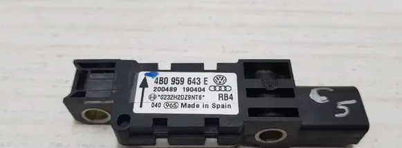 Audi A6 S6 C5 4B Airbag deployment crash/impact sensor 4B0959643E 0232H2DZ9NT6 200489190404