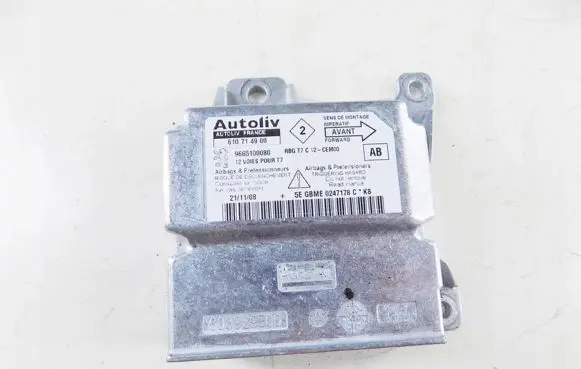 Peugeot 308 Airbag control unit/module 9665100080