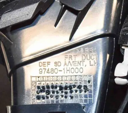 KIA Ceed Dashboard air vent grill cover trim 974801H000