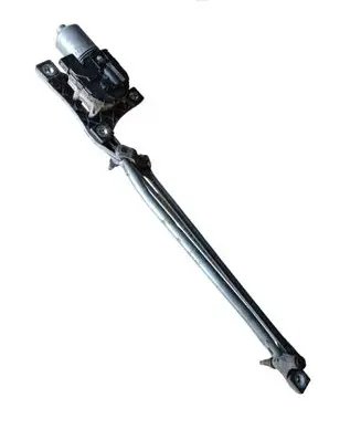 Front wiper linkage and motor