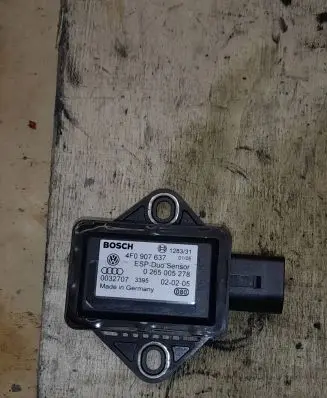 Audi A6 S6 C6 4F ESP acceleration yaw rate sensor 4F0907637 0032707 0265005278