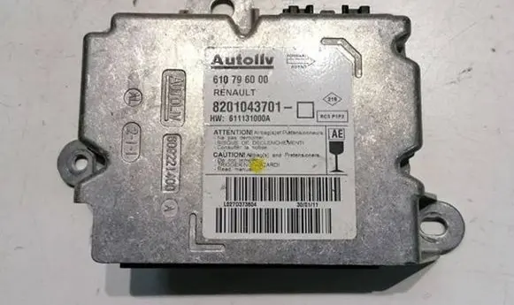 Renault Megane IV Airbag control unit/module 610796000 611131000A 8201043701