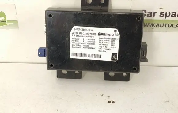 Mercedes-Benz CLS C218 X218 MMI control unit A1729002809 1729002809