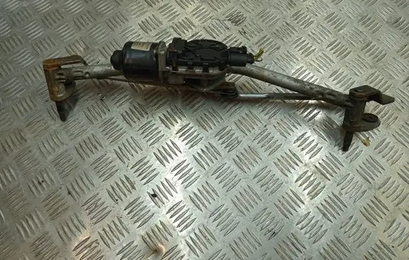 Front wiper linkage and motor